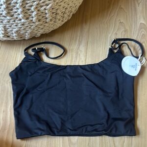 KAJE SWIM silhouette tank black